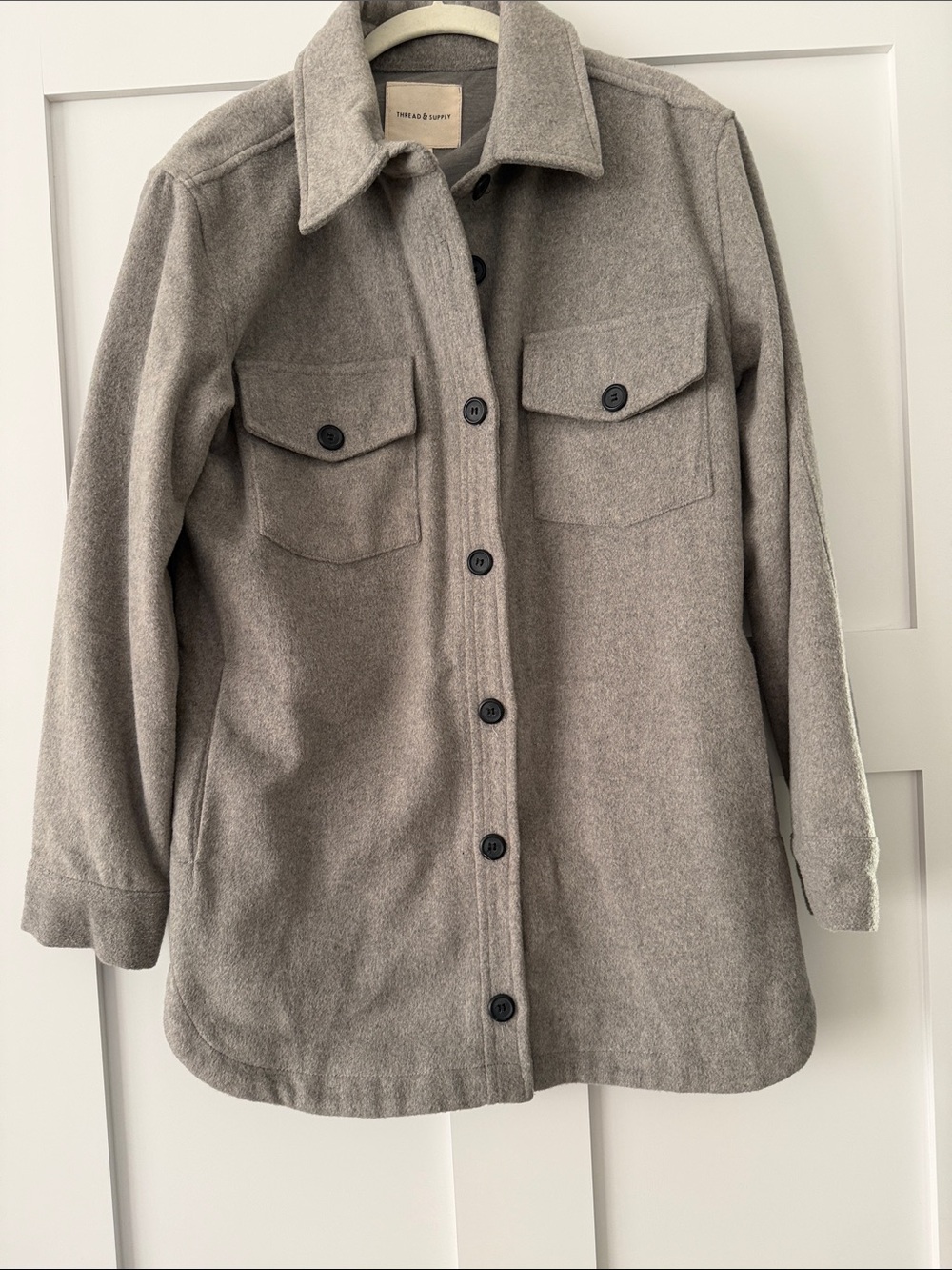 Thread & Supply shacket with pockets M